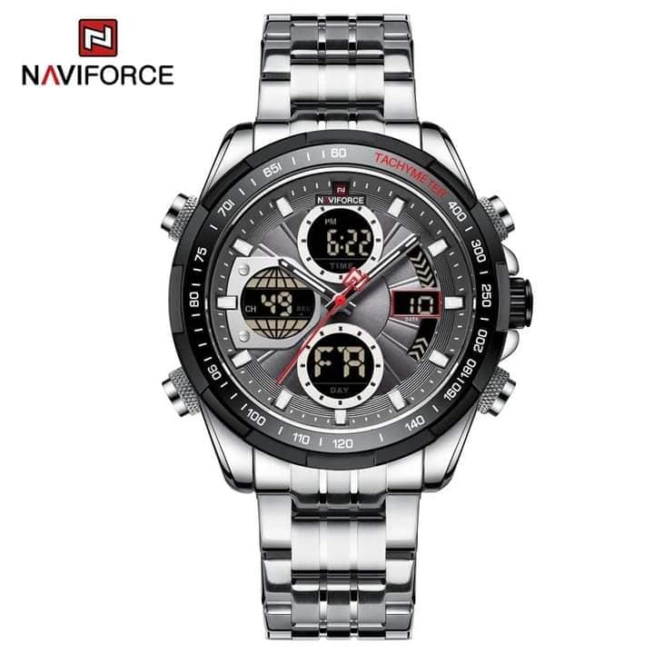 Montre pour Homme Naviforce NF9197 Argent Fond Noir – Image 5