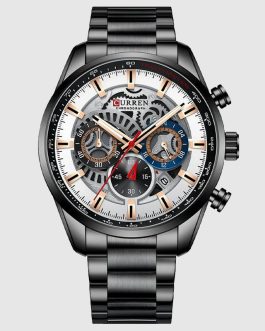 Montre pour Homme Curren 8391 Noir et Blanc