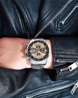 Montre pour Homme Curren 8351 ARGENT FOND MARRON