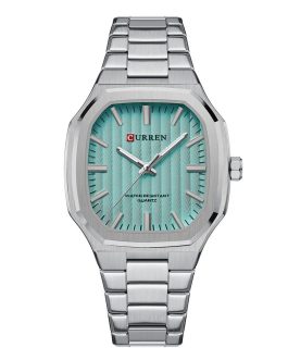 Montre pour Homme Curren 8458 Argent Fond Bleu Ciel