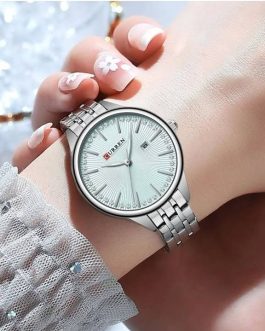 Montre pour Femme Curren 9099 Argent Fond Bleu Ciel