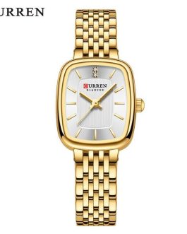 Montre pour Femme Curren 9093 Doré Fond Blanc