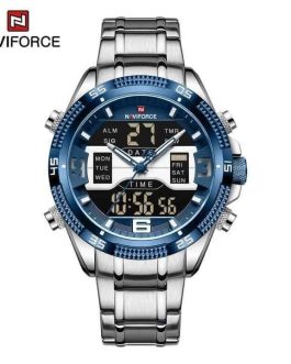 Montre pour Homme Naviforce NF9201 Argent Fond Bleu