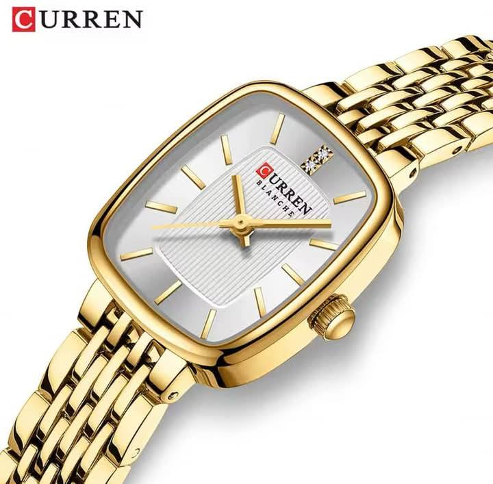 Montre pour Femme Curren 9093 Doré Fond Blanc – Image 3