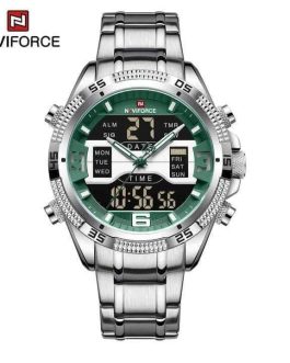 Montre pour Homme Naviforce NF9201 Argent Fond Vert