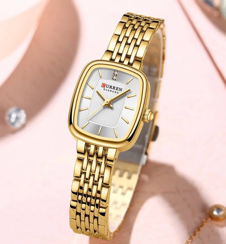 Montre pour Femme Curren 9093 Doré Fond Blanc – Image 5