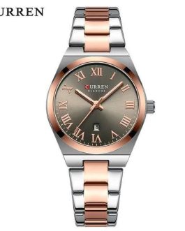 Montre pour Femme Curren 9095 Argent Fond Marron
