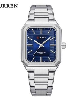 Montre pour Homme Curren 8457 Argent Fond Bleu
