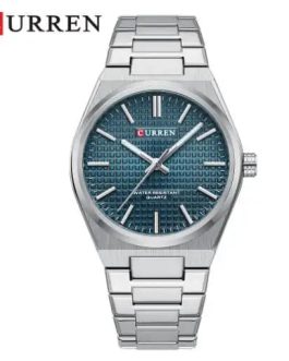 Montre pour Homme Curren 8439 Argent Fond Bleu