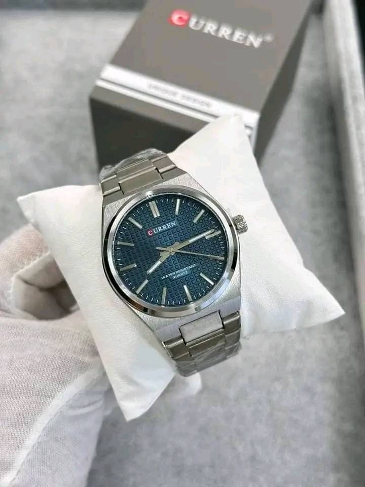 Montre pour Homme Curren 8439 Argent Fond Bleu – Image 5