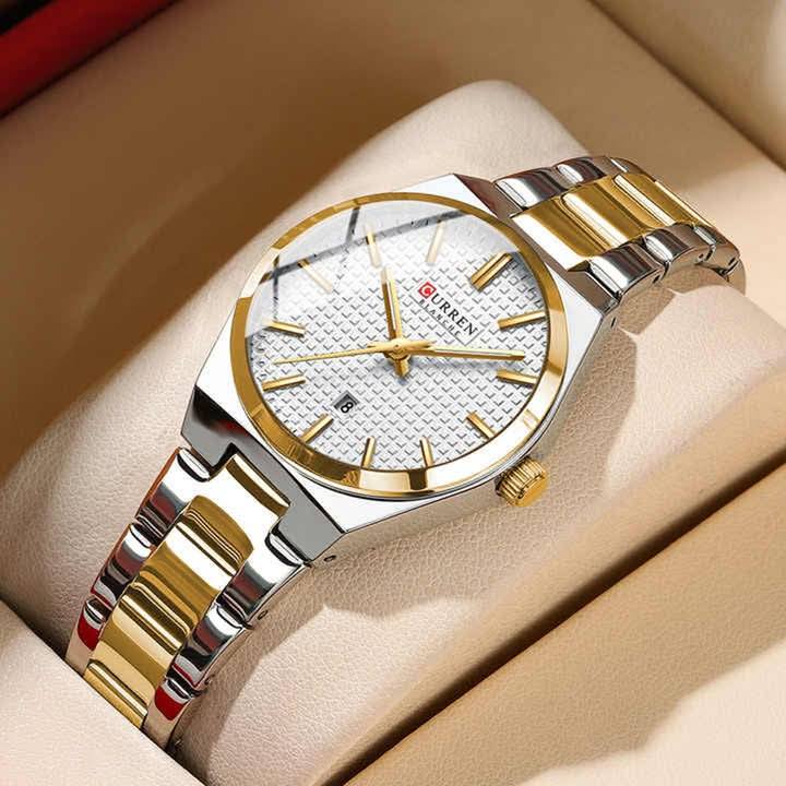Montre pour Femme Curren 8439L Argent Doré – Image 4