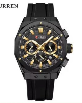 Montre pour Homme Curren 8464 Noir Doré