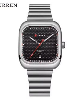 Montre pour Homme Curren 8460 Argent Fond Noir