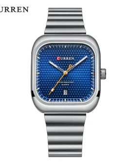 Montre pour Homme Curren 8460 Argent Fond Bleu
