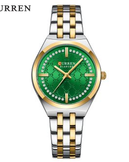 Montre pour Femme Curren 9096 Argent Fond Vert