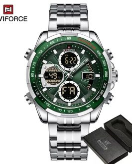 Montre pour Homme Naviforce NF9197 Argent Fond Vert