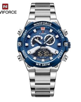 Montre pour Homme Naviforce NF9207 Argent Fond Bleu