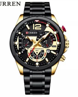 Montre pour Homme Curren 8395 Noir Doré