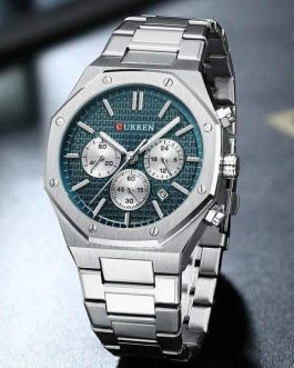 Montre pour Homme Curren 8440 Argent Fond Bleu