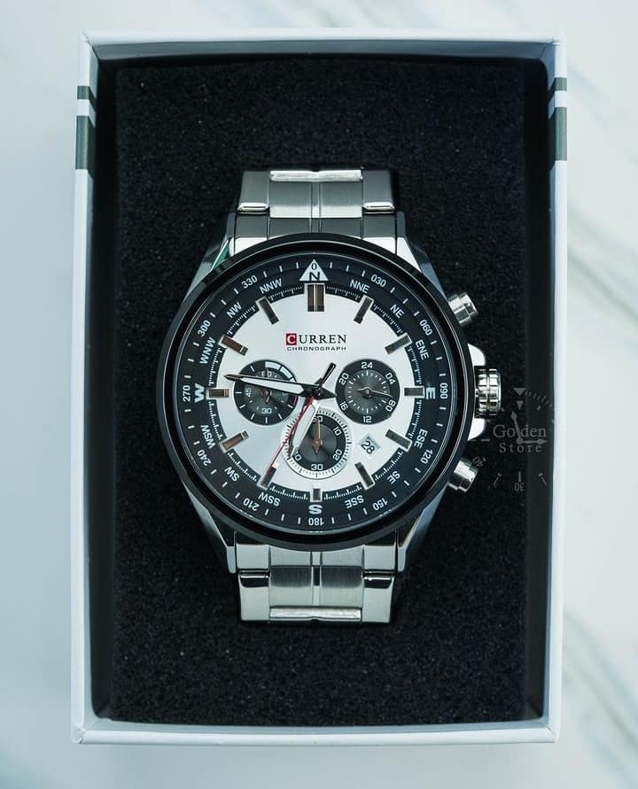 Montre pour Homme Curren 8399 Argent – Image 5