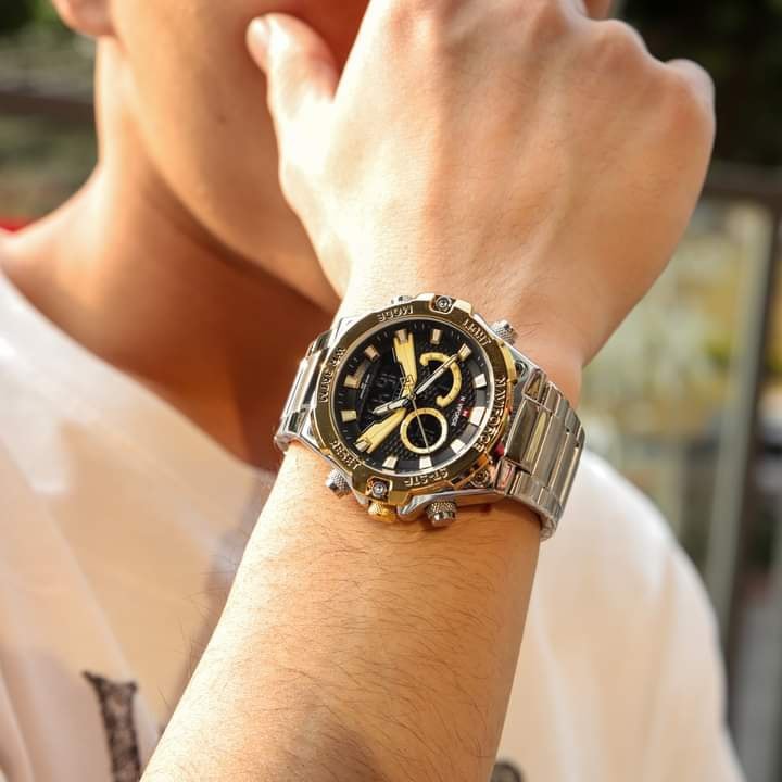 Montre pour Homme Naviforce NF9207 Argent Fond Doré – Image 2