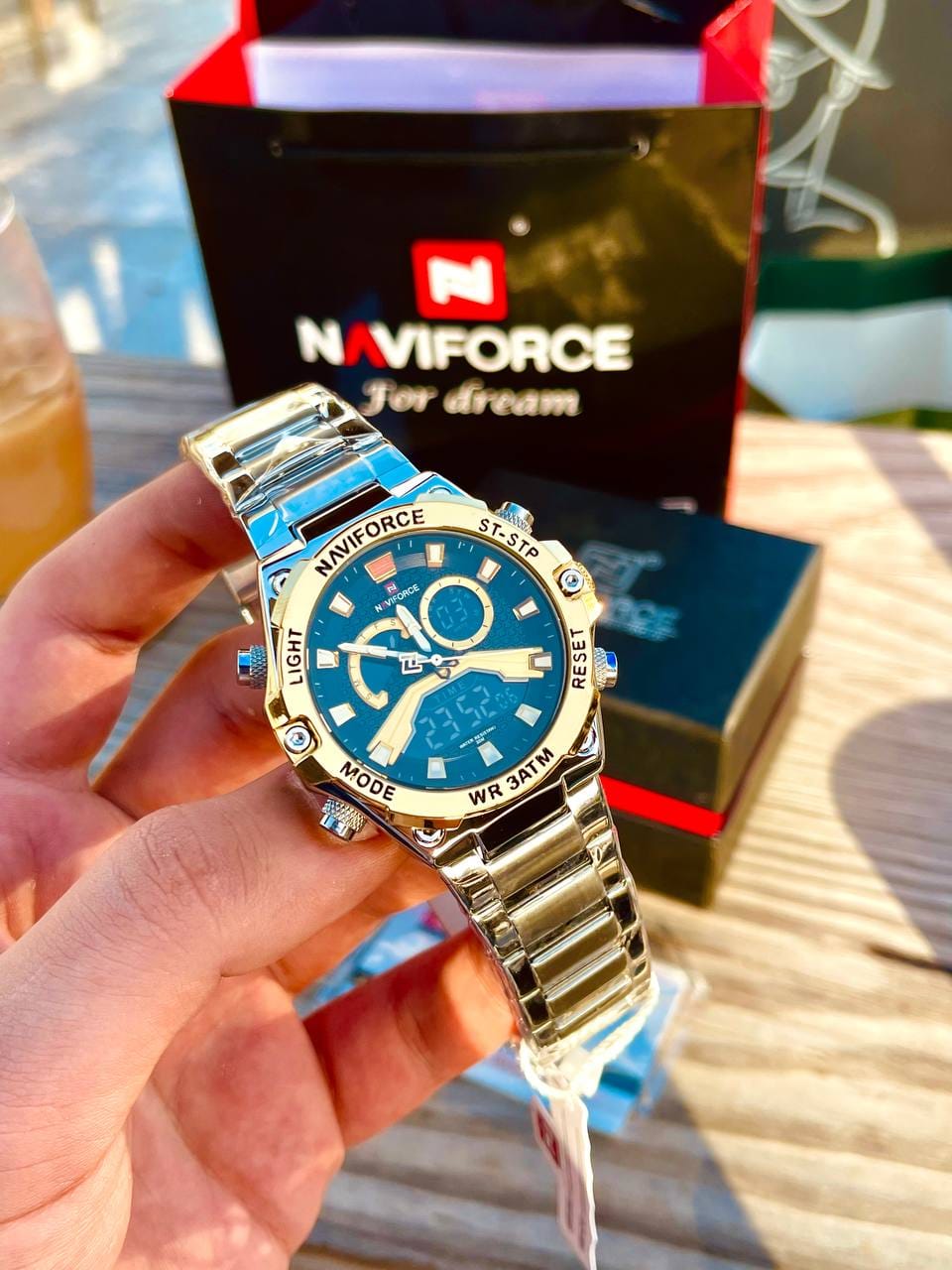 Montre pour Homme Naviforce NF9207 Argent Fond Doré – Image 5