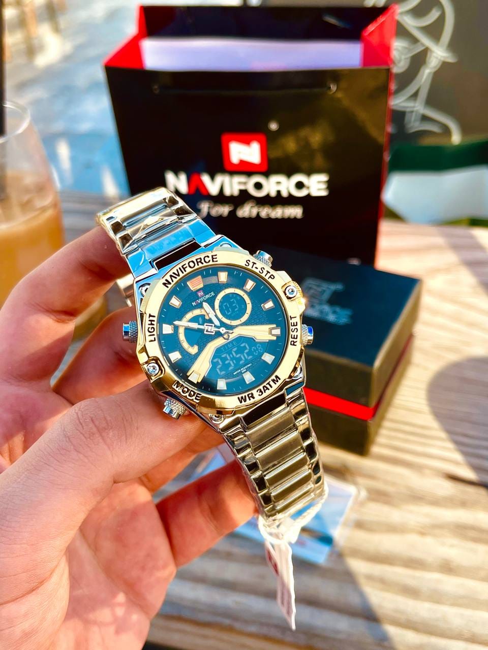 Montre pour Homme Naviforce NF9207 Argent Fond Doré – Image 6