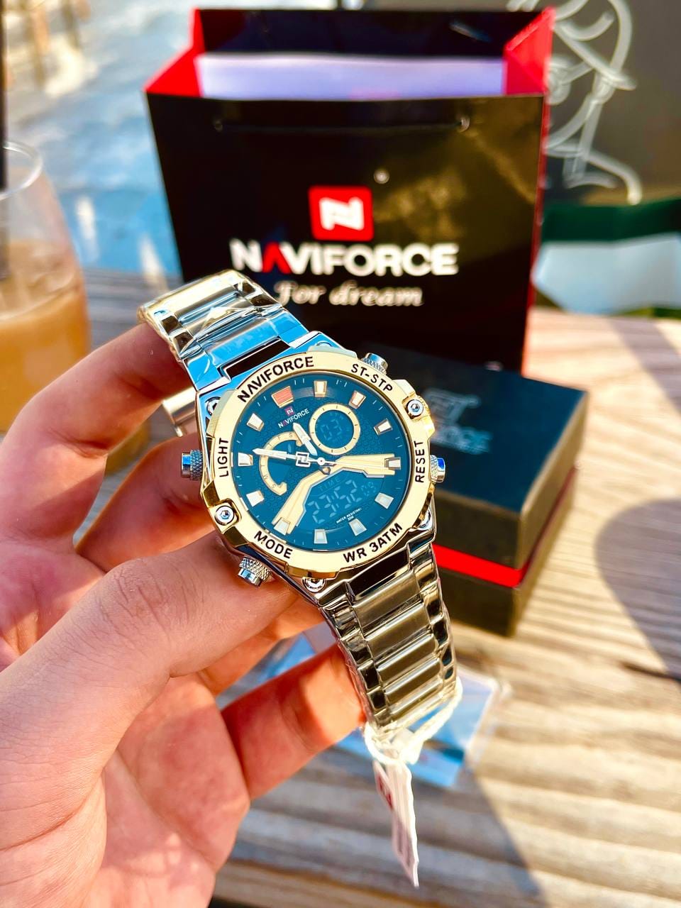 Montre pour Homme Naviforce NF9207 Argent Fond Doré – Image 8