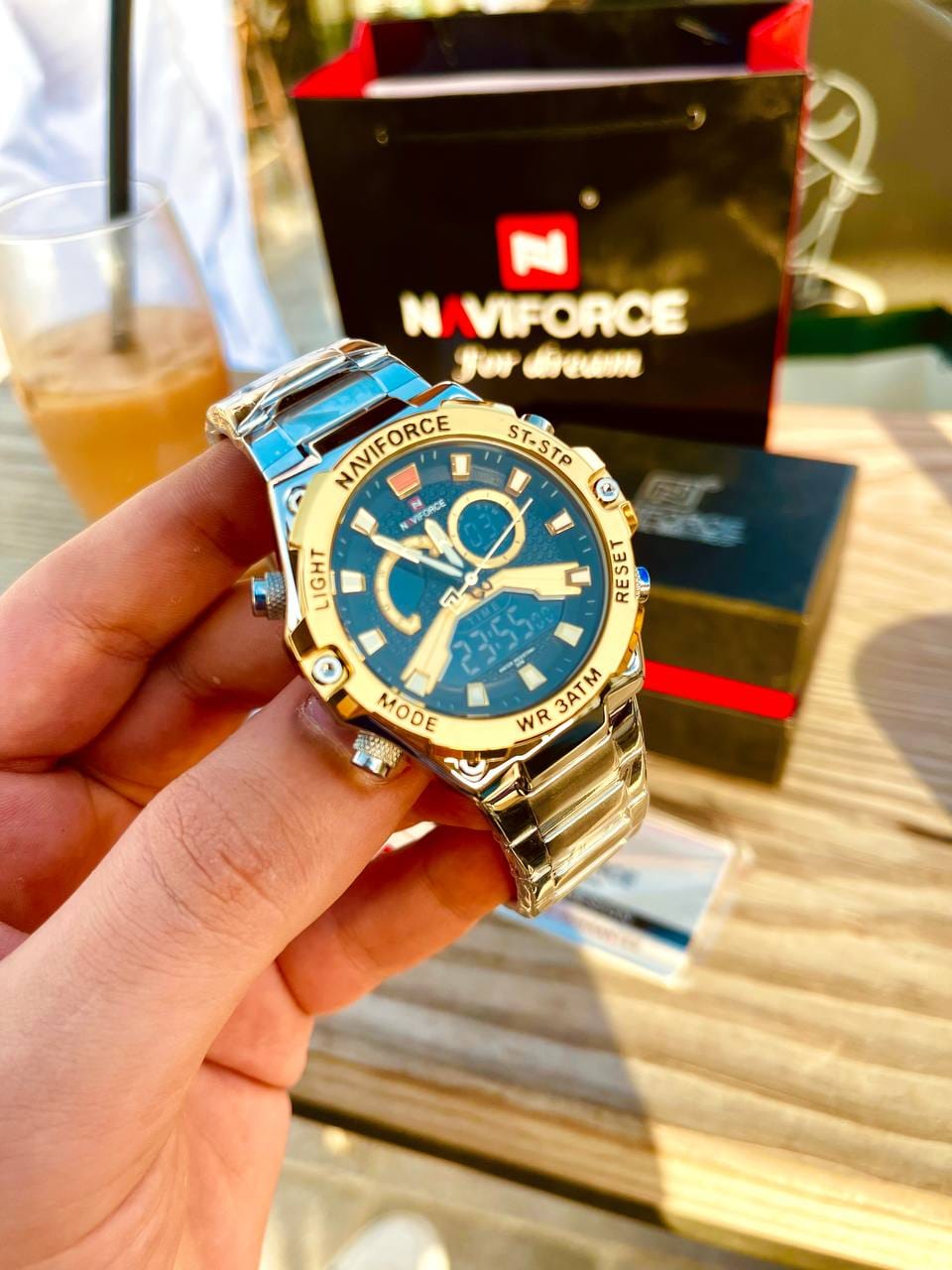 Montre pour Homme Naviforce NF9207 Argent Fond Doré – Image 9