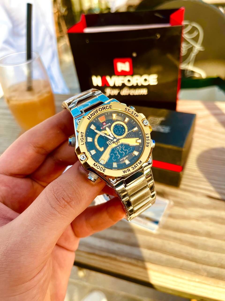 Montre pour Homme Naviforce NF9207 Argent Fond Doré – Image 10