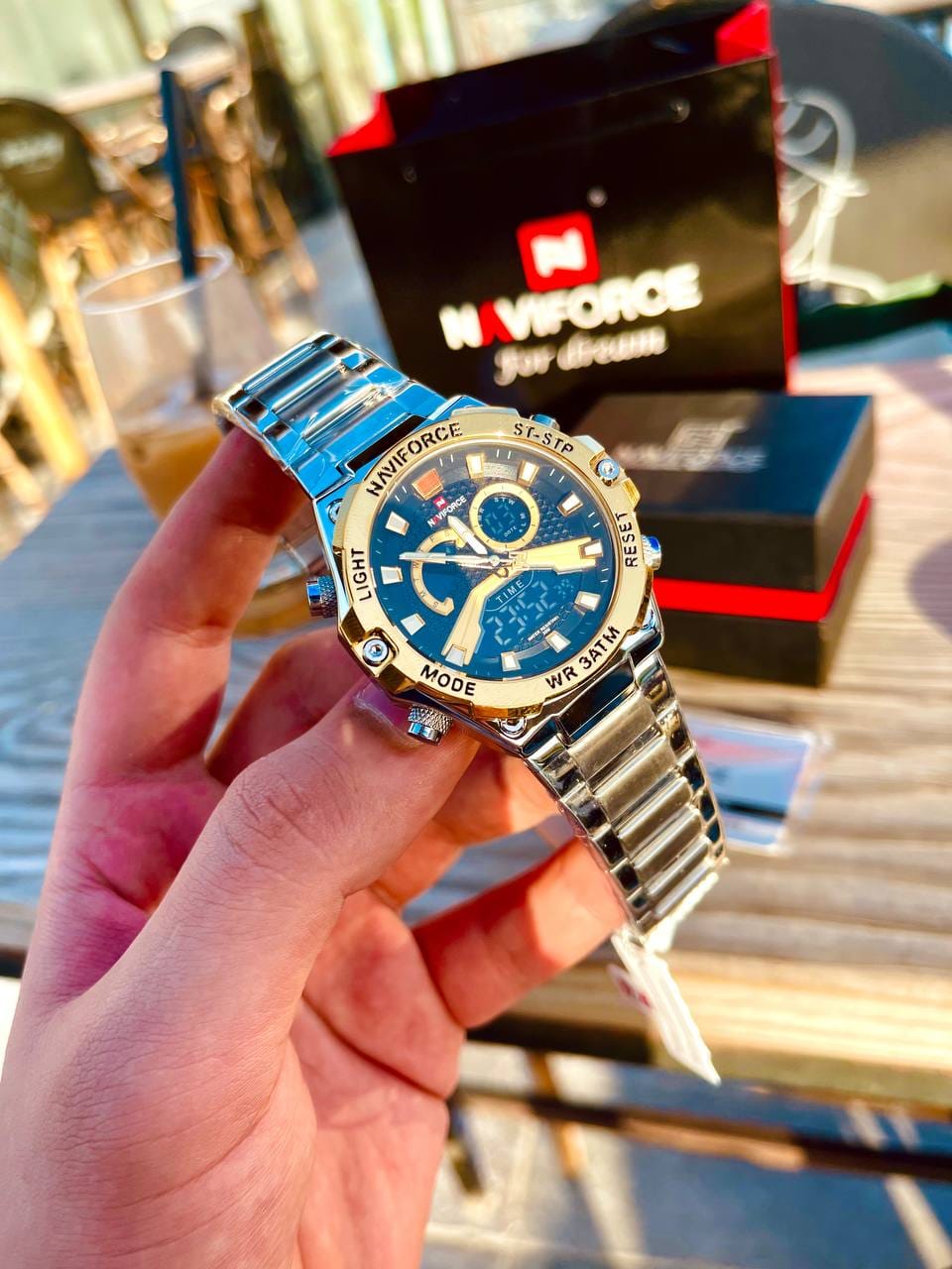 Montre pour Homme Naviforce NF9207 Argent Fond Doré – Image 11