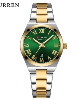 Montre pour Femme Curren 9095 Argent Fond Vert