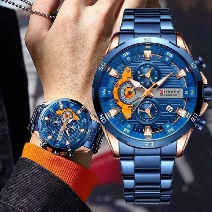 Montre pour Homme Curren 8402 Bleu – Image 2