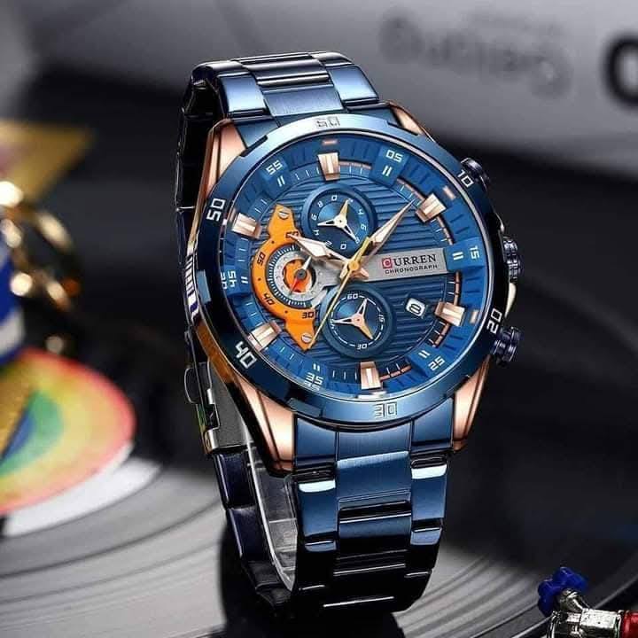 Montre pour Homme Curren 8402 Bleu – Image 3