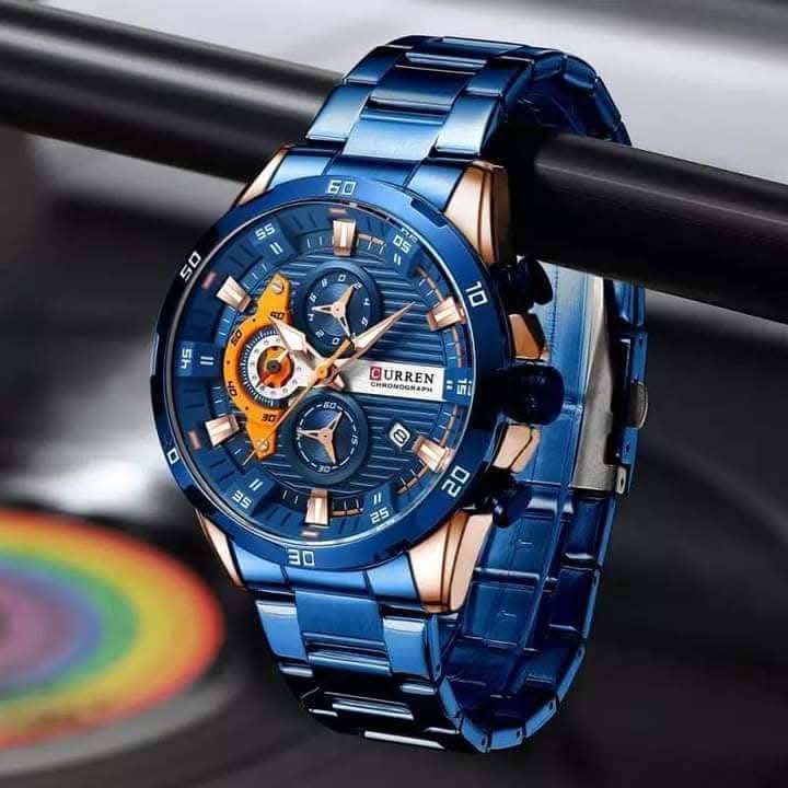 Montre pour Homme Curren 8402 Bleu – Image 4