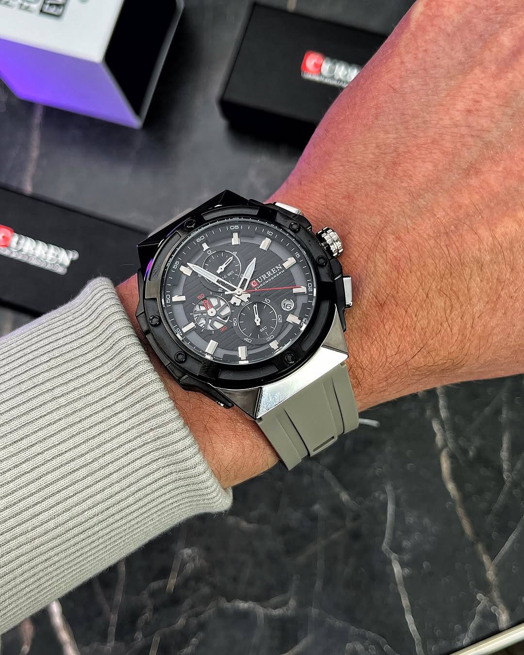 Montre pour Homme Curren 8462 Gris – Image 2