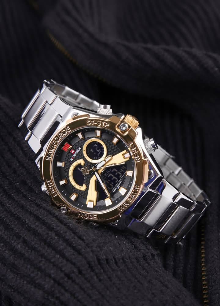 Montre pour Homme Naviforce NF9207 Argent Fond Doré – Image 13
