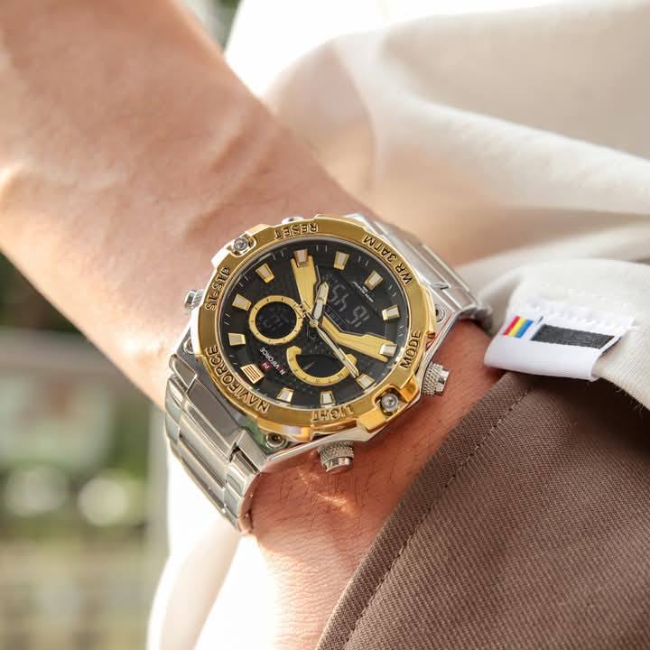 Montre pour Homme Naviforce NF9207 Argent Fond Doré – Image 15