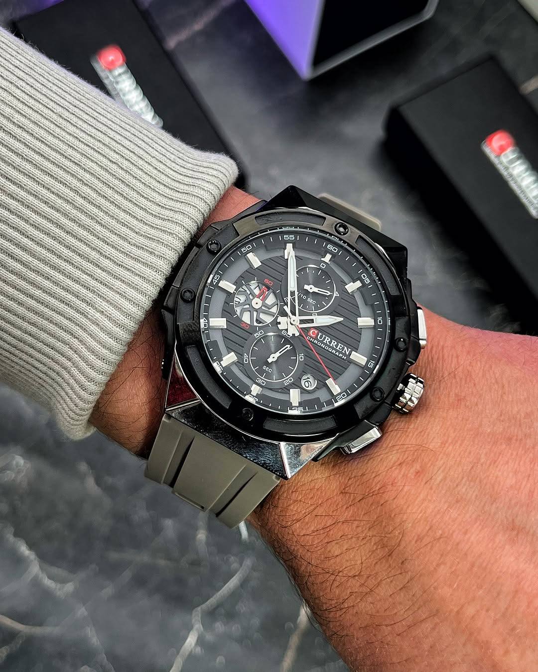 Montre pour Homme Curren 8462 Gris – Image 6