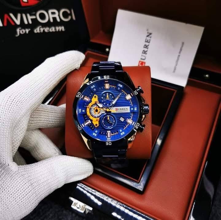 Montre pour Homme Curren 8402 Bleu – Image 6