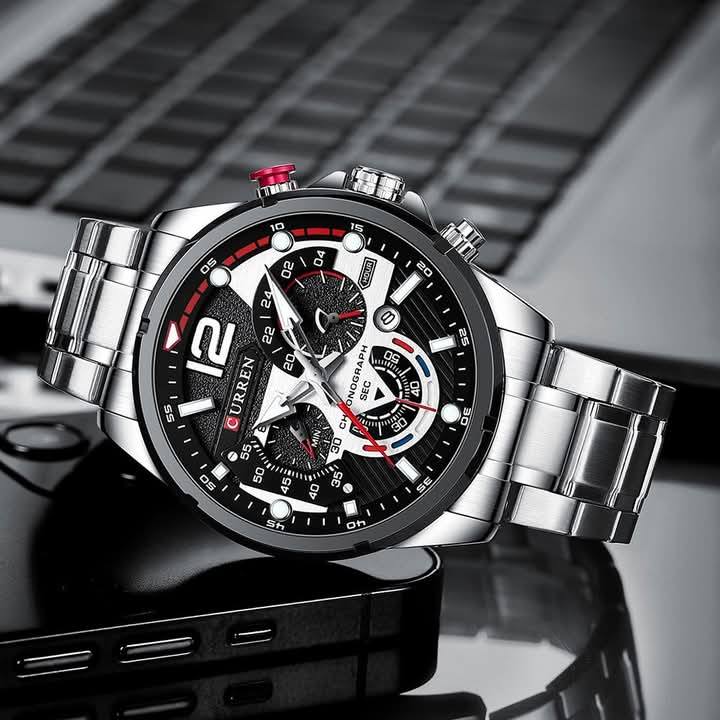 Montre pour Homme Curren 8395 Argent – Image 18
