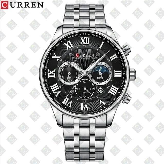 Montre pour Homme Curren 8427 Argent Fond Noir – Image 7