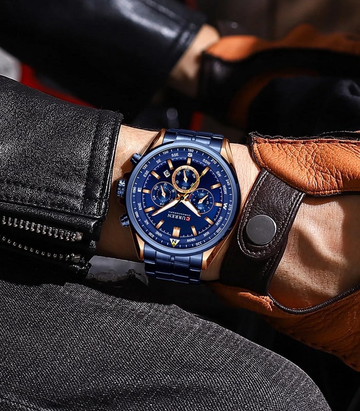 Montre pour Homme Curren 8399 Bleu – Image 4