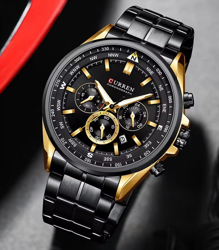 Montre pour Homme Curren 8399 Noir – Image 2