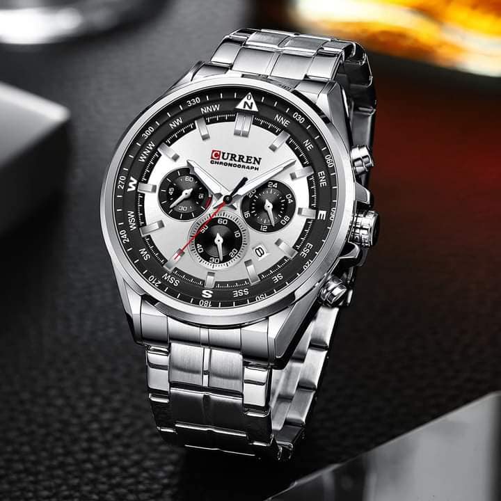Montre pour Homme Curren 8399 Argent – Image 6