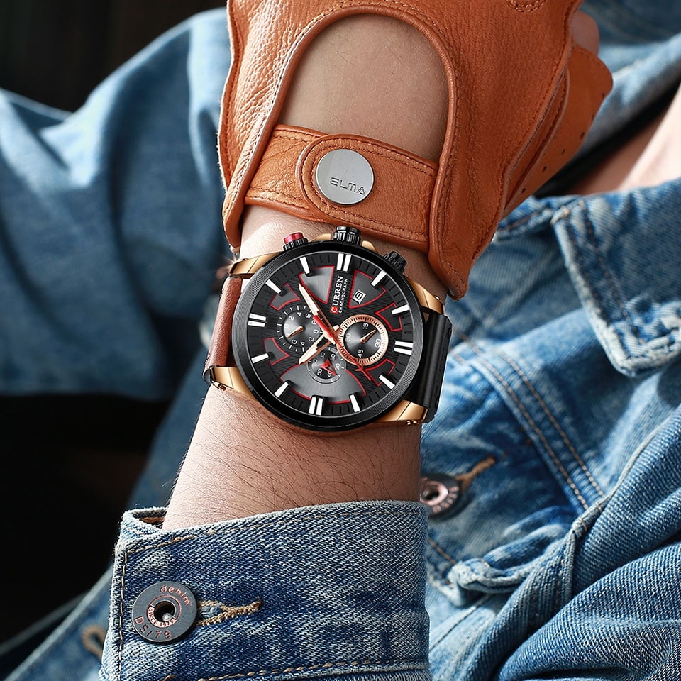 Montre pour Homme Curren 8346 Marron – Image 4