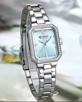 Montre pour Femme Curren 9102 Argent Fond Bleu Ciel