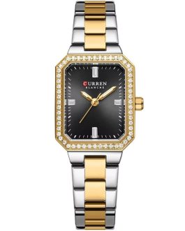 Montre pour Femme Curren 9102 Argent Doré Fond Noir