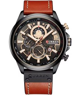 Montre pour Homme Curren 8380 Marron Fond Noir
