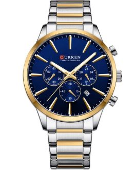 Montre pour Homme Curren 8435 Argent Fond Bleu